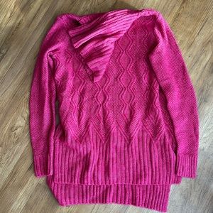 NWT Sonoma Women Turtleneck Sweater Fuchsia Size Small